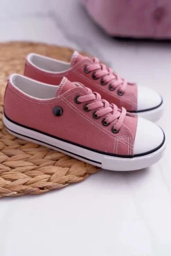 Boto Trampki Damskie Niskie*Trampki Młodzieżowe Damskie Buty Różowe Justika