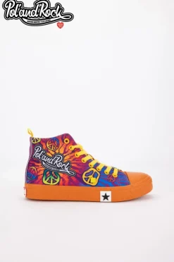 Damskie Big Star Shoes Trampki Pol'and'Rock Festival X Big Star SS174502 Pomarańczowe