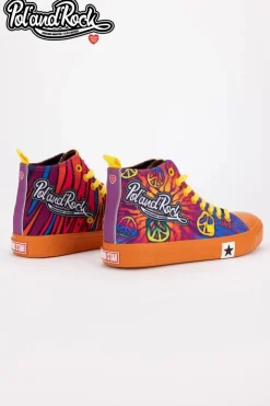 Damskie Big Star Shoes Trampki Pol'and'Rock Festival X Big Star SS174502 Pomarańczowe