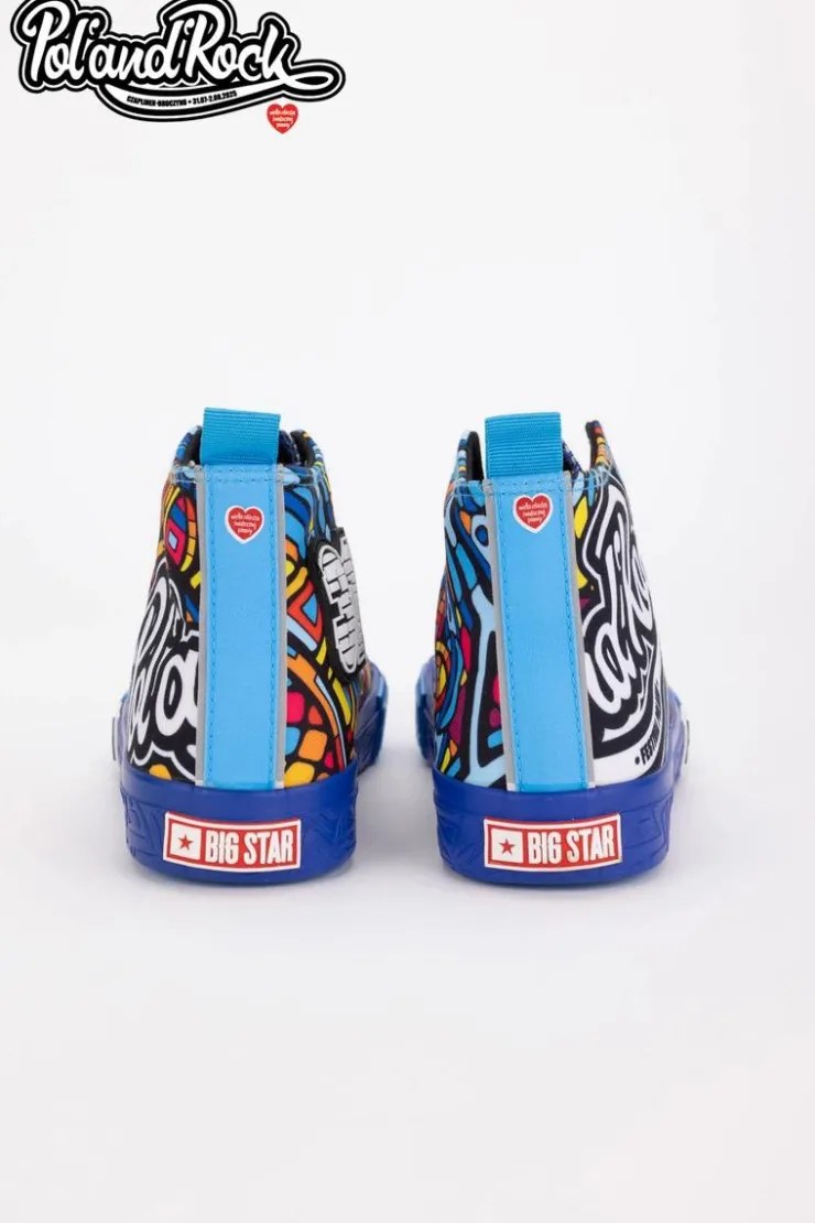 Big Star Shoes Trampki Męskie Big Star|Trampki Wysokie*Trampki Pol'and'Rock Festival X Big Star SS174500 e Niebieski