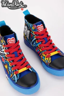 Big Star Shoes Trampki Męskie Big Star|Trampki Wysokie*Trampki Pol'and'Rock Festival X Big Star SS174500 e Niebieski
