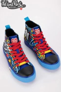 Big Star Shoes Trampki Męskie Big Star|Trampki Wysokie*Trampki Pol'and'Rock Festival X Big Star SS174500 e Niebieski