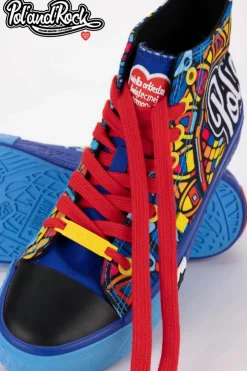 Big Star Shoes Trampki Męskie Big Star|Trampki Wysokie*Trampki Pol'and'Rock Festival X Big Star SS174500 e Niebieski