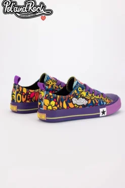 Big Star Shoes Trampki Męskie Big Star|Trampki Niskie*Trampki Pol'and'Rock Festival X Big Star SS274905 Fioletowe