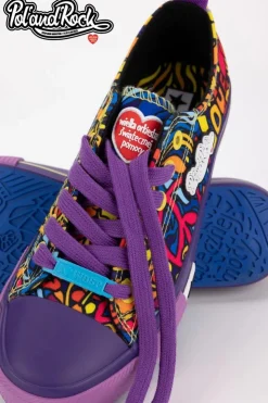 Big Star Shoes Trampki Męskie Big Star|Trampki Niskie*Trampki Pol'and'Rock Festival X Big Star SS274905 Fioletowe