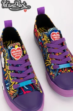 Big Star Shoes Trampki Męskie Big Star|Trampki Niskie*Trampki Pol'and'Rock Festival X Big Star SS274905 Fioletowe