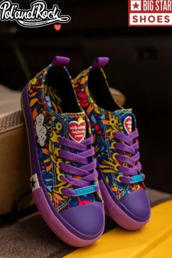 Big Star Shoes Trampki Męskie Big Star|Trampki Niskie*Trampki Pol'and'Rock Festival X Big Star SS274905 Fioletowe