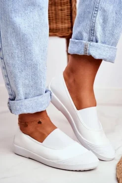 Boto Trampki Damskie Slip-On|Trampki Damskie Niskie*Trampki Slip On Wsuwane Tenisówki Białe Justy
