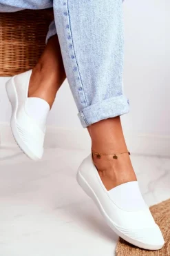 Boto Trampki Damskie Slip-On|Trampki Damskie Niskie*Trampki Slip On Wsuwane Tenisówki Białe Justy