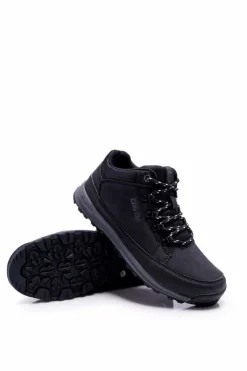 Big Star Shoes Trekkingowe Młodzieżowe Buty Big Star Wysokie Outdoor Czarne EE274816