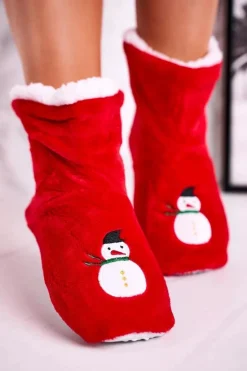 Hot Aura.via Świąteczne Papcie Z Bałwanem Ocieplone Kożuszkiem Holly