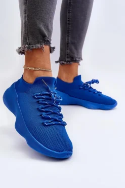 Boto Sneakersy Damskie*Wsuwane Buty Sportowe Damskie Niebieskie Juhitha