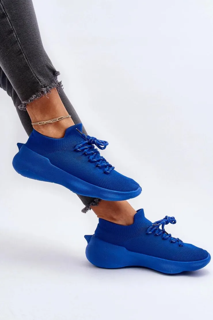 Boto Sneakersy Damskie*Wsuwane Buty Sportowe Damskie Niebieskie Juhitha