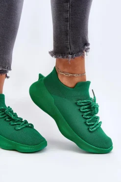 Discount Boto Wsuwane Buty Sportowe Damskie Zielone Juhitha