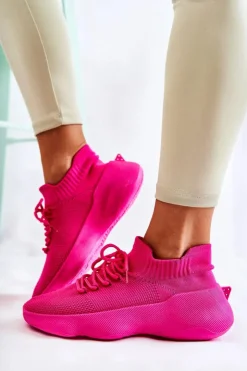 Boto Wsuwane Buty Sportowe Damskie Fuksja Dalmiro