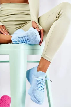 Damskie Boto Wsuwane Buty Sportowe Damskie Jasnoniebieskie Dalmiro