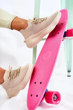 Damskie Boto Wsuwane Buty Sportowe Damskie Jasnobeżowe Dalmiro