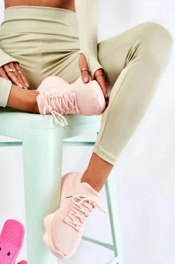 Damskie Boto Wsuwane Buty Sportowe Damskie Różowe Dalmiro