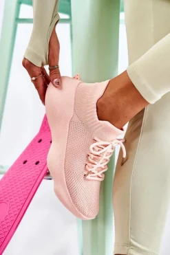 Damskie Boto Wsuwane Buty Sportowe Damskie Różowe Dalmiro