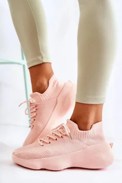Damskie Boto Wsuwane Buty Sportowe Damskie Różowe Dalmiro