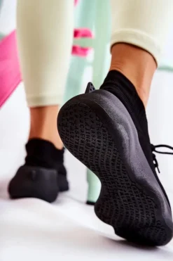 Boto Sneakersy Damskie*Wsuwane Buty Sportowe Damskie Czarne Dalmiro