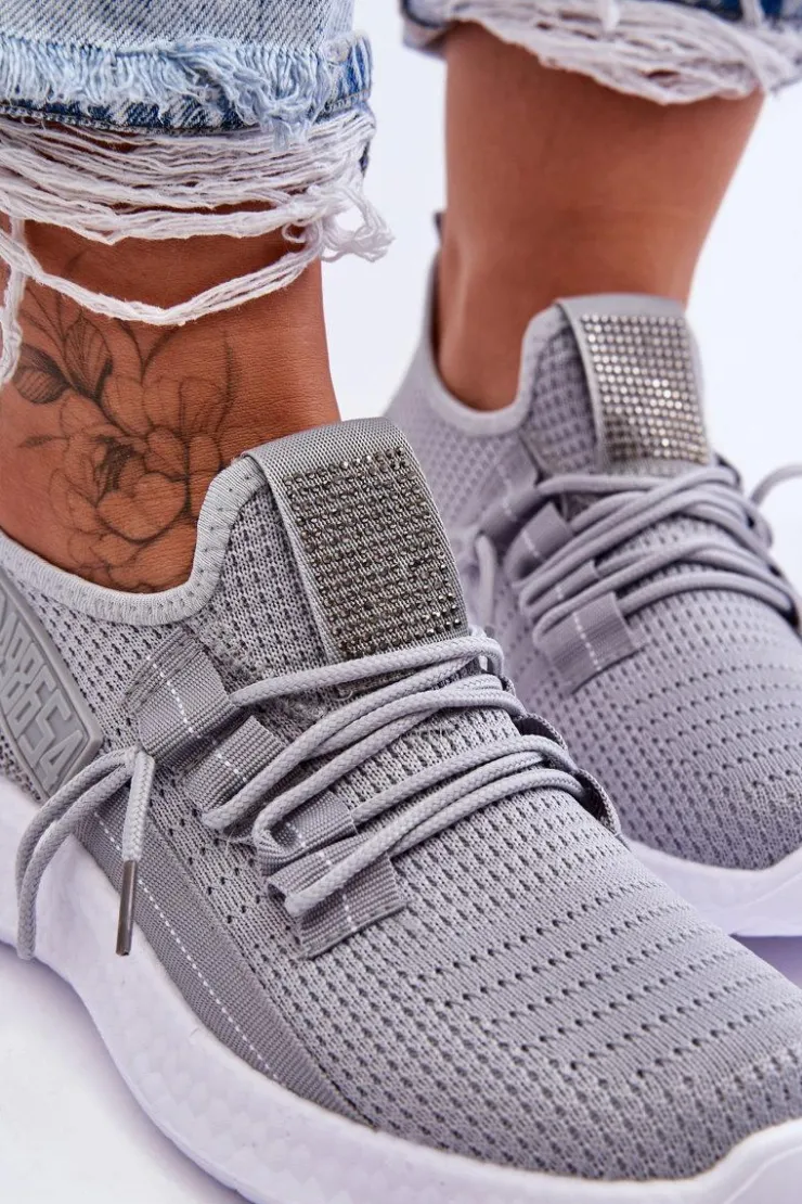 Boto Wsuwane Damskie Buty Sportowe Szare Hold Me!