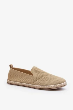 Boto Trampki Damskie Slip-On*Wsuwane Damskie Espadryle Beżowe Harmonie Beżowy