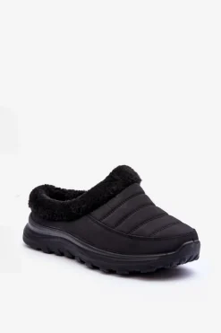 Discount Evento Wsuwane Niskie Śniegowce Czarne Olwina