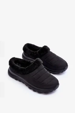 Discount Evento Wsuwane Niskie Śniegowce Czarne Olwina