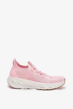 Best Big Star Shoes Wygodne Buty Sportowe Damskie Big Star RR274A131 HI-POLY SYSTEM Różowe