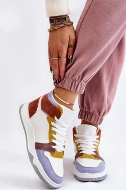 Best Boto Wysokie Damskie Buty Sportowe Trampki Multikolor Rumour