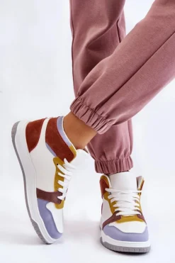 Best Boto Wysokie Damskie Buty Sportowe Trampki Multikolor Rumour
