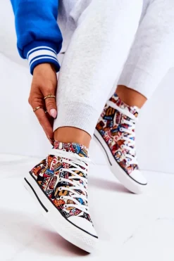 Boto Wysokie Trampki Logowane Multikolor Nollie