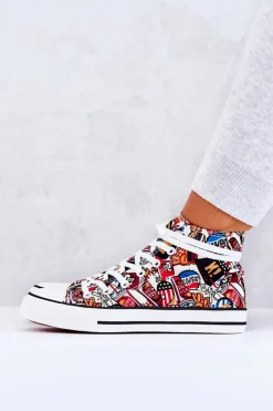 Boto Wysokie Trampki Logowane Multikolor Nollie