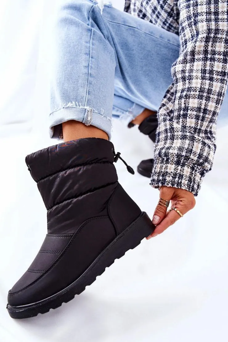 Damskie Buty damskie Vinceza Wysokie Wsuwane Śniegowce Czarne Cathy