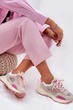 Clearance Buty damskie Vinceza Zamszowe Buty Sportowe Sneakersy Damskie Vinceza 66725 Multikolor