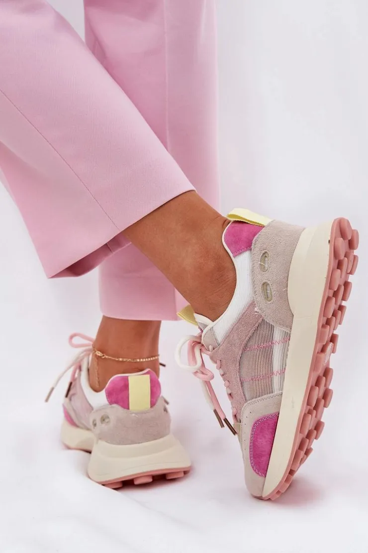 Clearance Buty damskie Vinceza Zamszowe Buty Sportowe Sneakersy Damskie Vinceza 66725 Multikolor