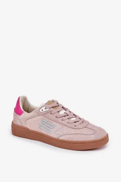Damskie D.Franklin Zamszowe Buty Sportowe Sneakersy Damskie DFSH387005 Brudny Róż