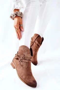 Buty damskie Vinceza Czarne Botki|Botki Zimowe Damskie*Zamszowe Damskie Botki Ocieplane Beżowe Castlerock