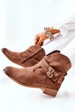 Buty damskie Vinceza Czarne Botki|Botki Zimowe Damskie*Zamszowe Damskie Botki Ocieplane Beżowe Castlerock