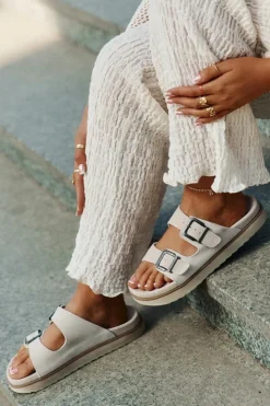 D.Franklin Klapki Damskie Klasyczne*Zamszowe Klapki Damskie Z Klamrami DFSH405001 Beżowe Beżowy