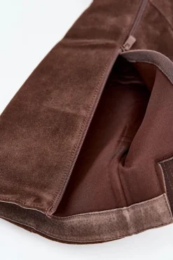 Boto Kozaki Ocieplane|Kozaki Na Słupku*Zamszowe Kozaki Na Słupku Zamek Czekoladowe Lissara Brązowy