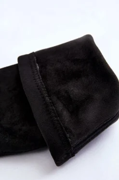 Discount Boto Zamszowe Kozaki Przed Kolano Na Platformie Czarne Lemar Spectrum