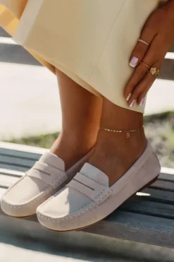 Best Big Star Shoes Zamszowe Mokasyny Damskie Big Star RR274947 Beżowe Beżowy