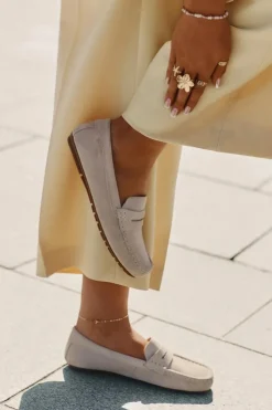 Best Big Star Shoes Zamszowe Mokasyny Damskie Big Star RR274947 Beżowe Beżowy