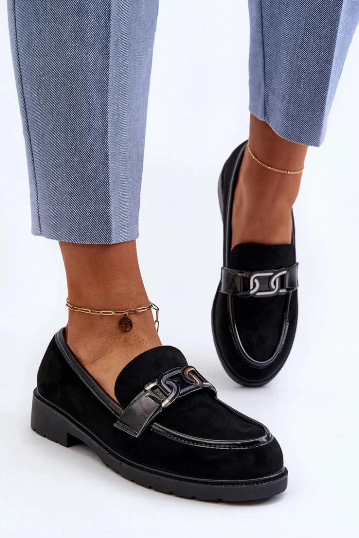 New Damskie buty S.Barski Zamszowe Mokasyny Damskie S.Barski HY350A