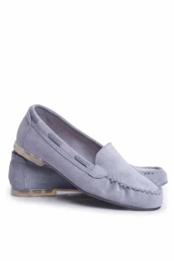 Hot Buty Sergio Leone Zamszowe Mokasyny Sergio Leone MK722 Niebieskie