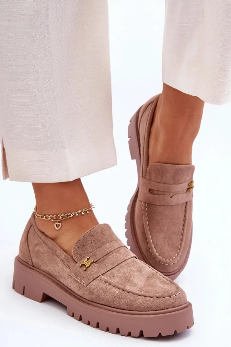 Best Boto Zamszowe Mokasyny Z Ozdobą Brązowe Esperta