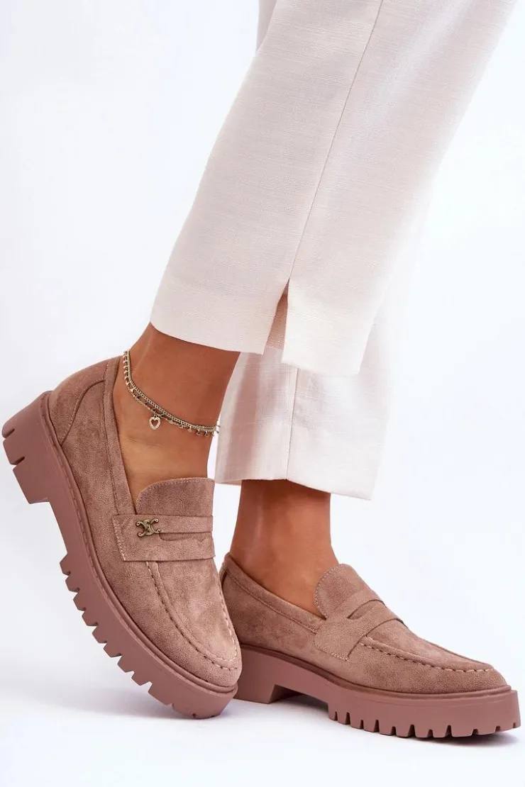 Best Boto Zamszowe Mokasyny Z Ozdobą Brązowe Esperta