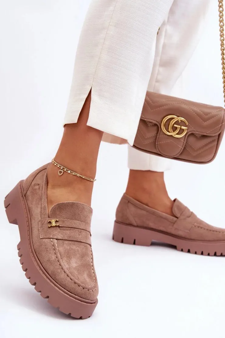 Best Boto Zamszowe Mokasyny Z Ozdobą Brązowe Esperta